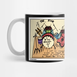 The Flys Housefly Rock Band Funny Insect Novelty Gift Mug